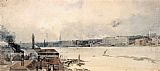Study for the Eidometropolis the Thames from Westminster to Somerset House by Thomas Girtin
